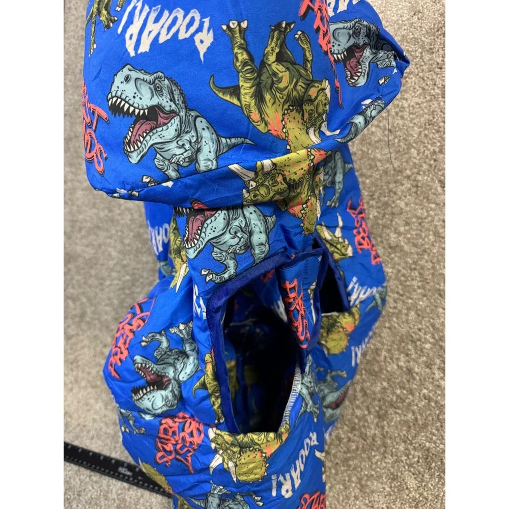 Blue Dinosaur Shopping Cart Cover T-Rex Triceratops Padded Portable Travel Bag